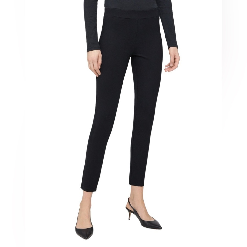 Theory Black leggings Nylon Stretch High Rise Size 6